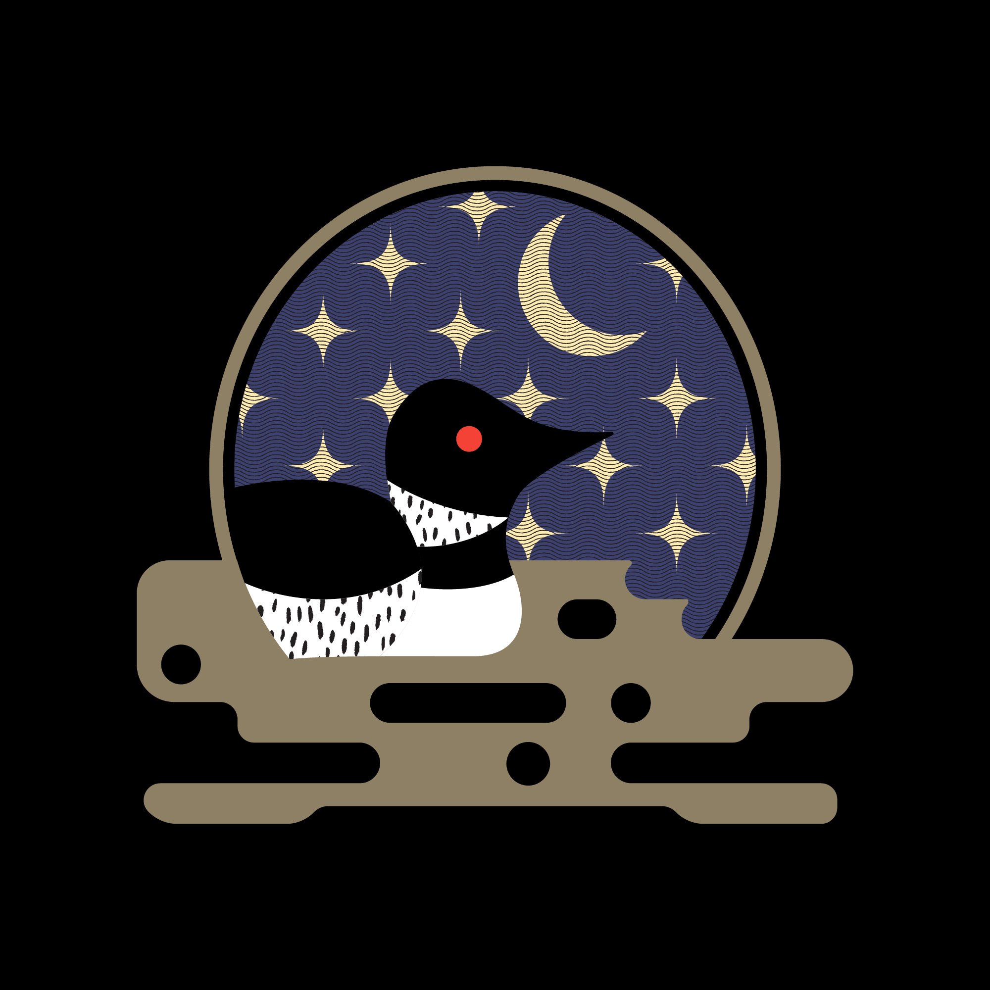 loon and stars